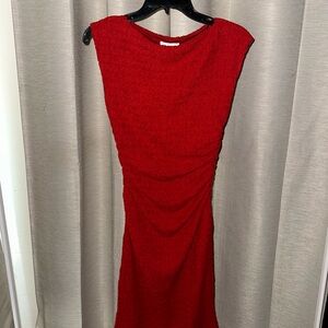H&M Rich Red Midi Dress